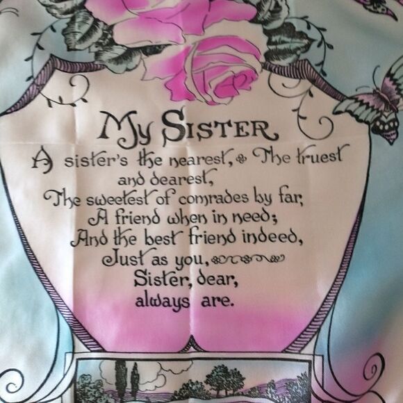Military Satin Pillowcase Cover Vintage Home Front St Maries Idaho US MY SISTER - Picture 2 of 13